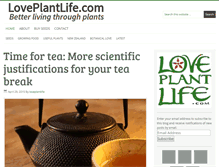 Tablet Screenshot of loveplantlife.com